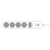 LISTWA ZASILAJĄCA Z WYŁĄCZNIKIEM Energizer 4x SCHUKO 4x USB-A 2500W 10A KABEL 2M