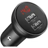 ŁADOWARKA SAMOCHODOWA Baseus Digital Display CCBX-0G 24W 4.8A 2x USB-A CZARNA
