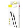KABEL USB-C / USB-C Baseus Cafule CATKLF-GG1 100cm 60W 3A PD 2.0 QC 3.0 CZARNO-SZARY W OPLOCIE