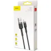 KABEL USB-A / Lightning iPhone Baseus Cafule CALKLF-RG1 300cm Apple 2A CZARNO-SZARY W OPLOCIE