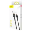 KABEL USB-A / Lightning iPhone Baseus Cafule CALKLF-BV1 100cm Apple 2.4A CZARNO-ZŁOTY W OPLOCIE