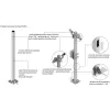 Słup ATS SKAM1/5 pod montaż kamer CCTV