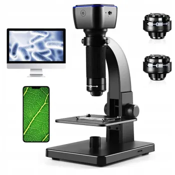 Mikroskop cyfrowy WIFI 2000x 10LED 1080P 12MPIX Inskam315-W