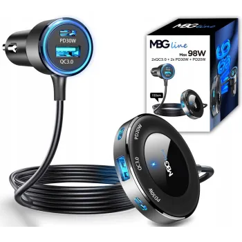 ROZDZIELACZ GNIAZDA ZAPALNICZKI ŁADOWARKA USB PD C78 Pro