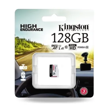 Karta pamięci microSD Kingston High-Endurance UHS-I 128GB 24/7 (rejestratory i monitoring)