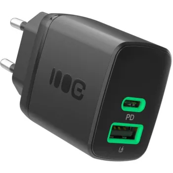 ŁADOWARKA SIECIOWA Greencell PowerSource Duo30 30W 1xUSB-C 1xUSB-A PD 3.0 QC 4.0+ czarna