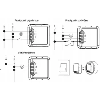 Moduł OXT mini ściemniacz 1 obwód ZigBee TUYA