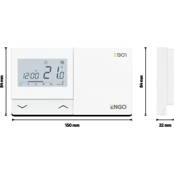 ENGO Controls E901 - Regulator temperatury przewodowy, tygodniowy, elektroniczny