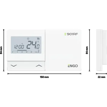 ENGO Controls E901-RF - Regulator temperatury, bezprzewodowy, tygodniowy, elektroniczny