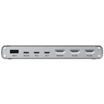 Przełącznik KVM Unitek USB-C 10Gbps z HDMI i transferem plików między systemami