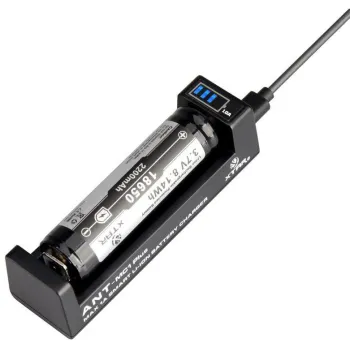 Ładowarka do akumulatorów cylindrycznych Li-ion 18650 Xtar ANT MC1 Plus micro USB-B