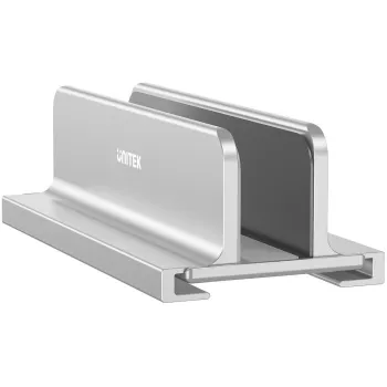 Unitek Stojak na laptopa, pionowy, aluminium