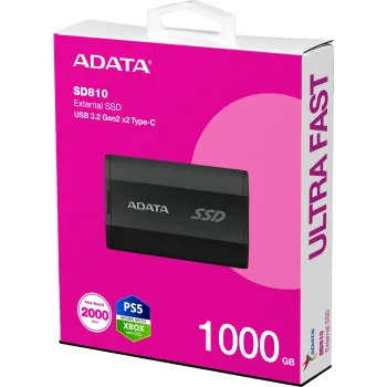 Dysk SSD Adata SD810 External 1TB USB3.2 czarny