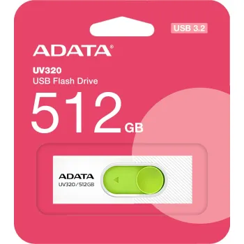 Adata Pendrive UV320 512GB USB 3.2 Gen1 Biały