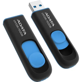 Adata Pendrive UV128 512GB USB 3.2 Gen1 czarno - niebieski