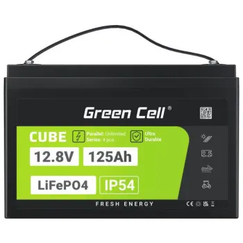 AKUMULATOR LITOWO-ŻELAZOWO-FOSFORANOWY LiFePO4 Green Cell Cube 12.8V 125Ah LFPGC12V125AH