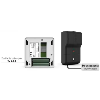 Bezprzewodowy dwustanowy regulator pokojowy biały ST-294v2 Tech sterowniki