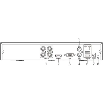 Rejestrator 5w1 Hilook by Hikvision 4 kanały DVR-4CH-4MP