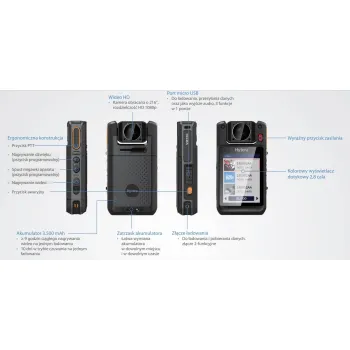 Kamera nasobna Hytera VM780 32GB