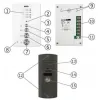 DOMOFON ''EURA'' ADP-51A3 ''DIFESA'' - 1-rodzinny, 2 unifony, interkom, biały