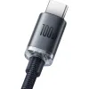 KABEL USB-A -> USB-C Baseus Crystal CAJY000401 120cm 100W 6A QC 3.0 W OPLOCIE PREMIUM