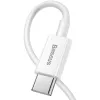 KABEL USB-C -> Lightning / iPhone Baseus Superior CATLYS-A02 1m 20W PD Quick Charging BIAŁY PREMIUM