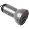 ŁADOWARKA SAMOCHODOWA Baseus Digital Display CCBX-0S 24W 4.8A 2x USB-A SZARA
