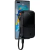 Powerbank Baseus Qpow Digital Display PPQD060101 10000mAh 22,5W PD QC 3.0 1x USB-A 2x USB-C + KABEL
