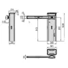 Szlaban kompletny BFT GIOTTO ULTRA 36 XL z ramieniem 5m
