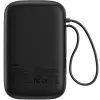 Powerbank Baseus QPow 2 10000mAh 30W z 2 wbudowanymi kablami USB-C - czarny