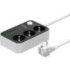 LISTWA ZASILAJĄCA Z WYŁĄCZNIKIEM Energizer 3x SCHUKO 6x USB-A 2500W 10A KABEL 2M