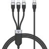 Unitek przewód ładujący USB 3 w 1 czarny