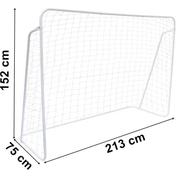 Bramka piłkarska 213x152 cm biała