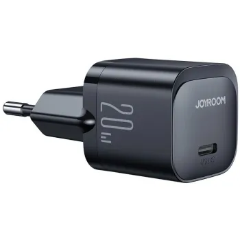 Mini ładowarka sieciowa Joyroom JR-TCF02 20W PD 3.0 QC 3.0 1x USB-C czarna