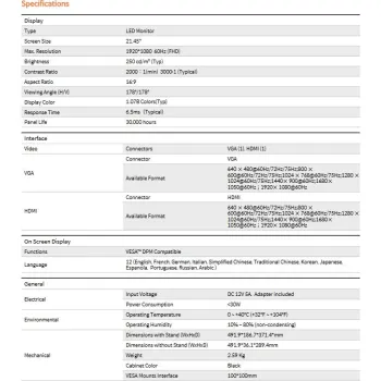 Monitor Hanhwa SMT-2212