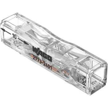Szybkozłączka przelotowa uniwersalna LINKA/DRUT 2x 0,2-4mm2 WAGO 2773-2401 (Paczka 100szt.)