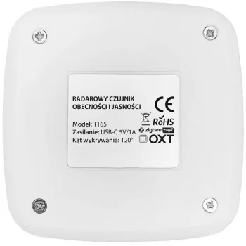 OXT Czujnik radar obecności jasności USB ZigBee TUYA T165