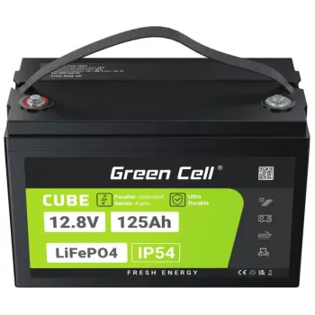 AKUMULATOR LITOWO-ŻELAZOWO-FOSFORANOWY LiFePO4 Green Cell Cube 12.8V 125Ah LFPGC12V125AH