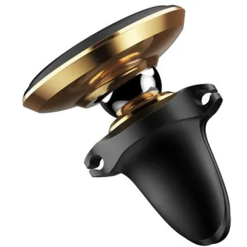 Uchwyt samochodowy Baseus Magnetic Air Vent Holder magnetyczny na kratkę nawiewu - czarno-złoty
