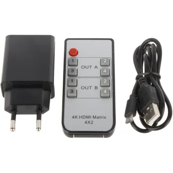 PRZEŁĄCZNIK SWITCH HDMI HDMI-SW-4/2MATRIX