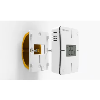 Przewodowy regulator pokojowy sinum czarny R-S1 Tech Sterowniki