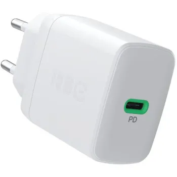 ŁADOWARKA SIECIOWA Greencell PowerSource Solo30 30W 1xUSB-C PD 3.0 QC 4.0+ biała