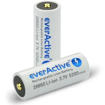 Akumulator 26650 Li-Ion 3,7V everActive 5200mAh micro USB (1 szt.) z zabezpieczeniem