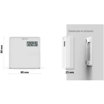Bezprzewodowy dwustanowy regulator pokojowy biały ST-294v2 Tech sterowniki