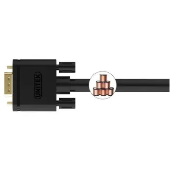 Kabel VGA Unitek Y-C513G Premium VGA HD15 M/M 2m