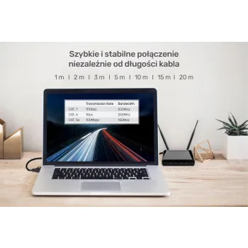 Unitek Kabel sieciowy płaski Ethernet Cat.7 5m