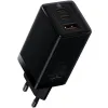 ŁADOWARKA SIECIOWA Baseus GaN 3 Pro Desktop Charger CCGP050101 65W 1x USB-A 2x USB-C PD 3.0 QC 4.0+ kabel