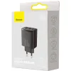 ŁADOWARKA SIECIOWA Baseus Compact Quick Charger CCXJ-E01 30W 2x USB-A 1x USB-C PD 3.0 QC 3.0 CZARNA