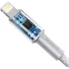KABEL USB-C / Lightning iPhone Baseus Cafule CATLGD-A02 2m 20W PD Quick Charging BIAŁY W OPLOCIE