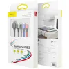 KABEL 4w1 USB-A / Lighting iPhone 2x USB-C micro-USB Baseus Cafule CA1T4-B01 1.2m 3.5A W OPLOCIE